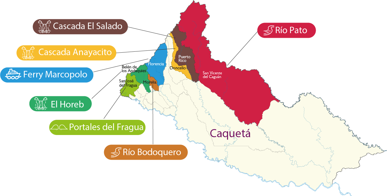Mapa Caquetá