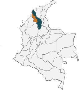 Ubicación de Bolívar y Sucre en el mapa de Colombia